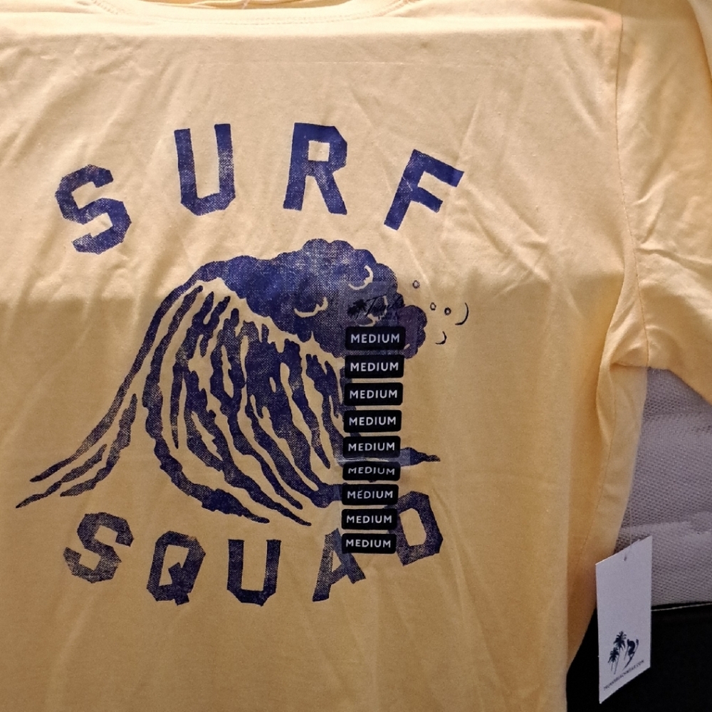 Trunks Surf & Swim Co Yellow Surf Squad Graphic Tee M